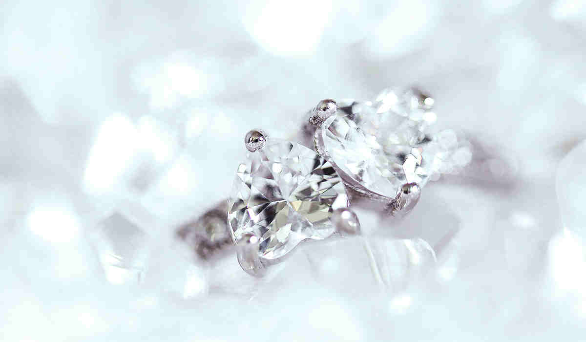 clarity enhanced diamond earrings