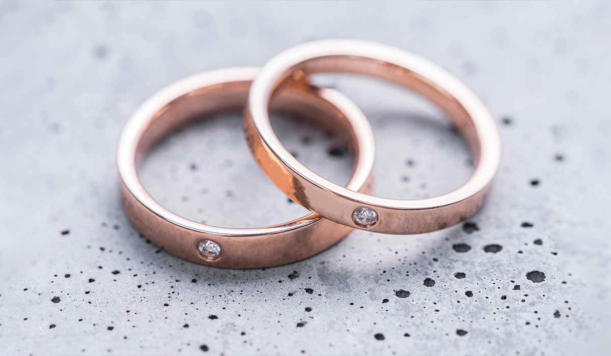 Wearing the wedding, engagement and eternity ring all together